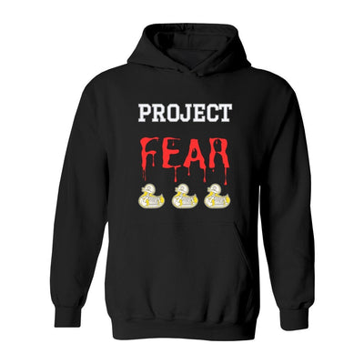 Unisex Heavy Blend Hooded Sweatshirt Project Fear hoodie with just front and back graphics on it Project Fear u tube show hoodie