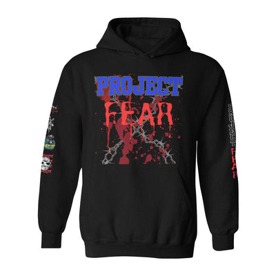 Unisex Heavy Blend Hooded Sweatshirt Project Fear barbed wire hoodie Fear Gear Project Fear swag new Project fear Gear Project Fear gift