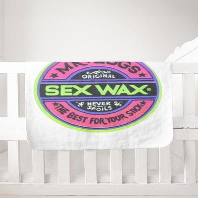 Sherpa Subli-fleece Blanket Sex wax beach blanket surfing sex wax soft blanket beach party blanket Mr Zogs sex wax blanket